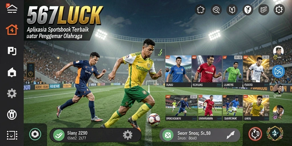 Tampilan nyata dari gameplay aplikasi Sportsbook 567LUCK.