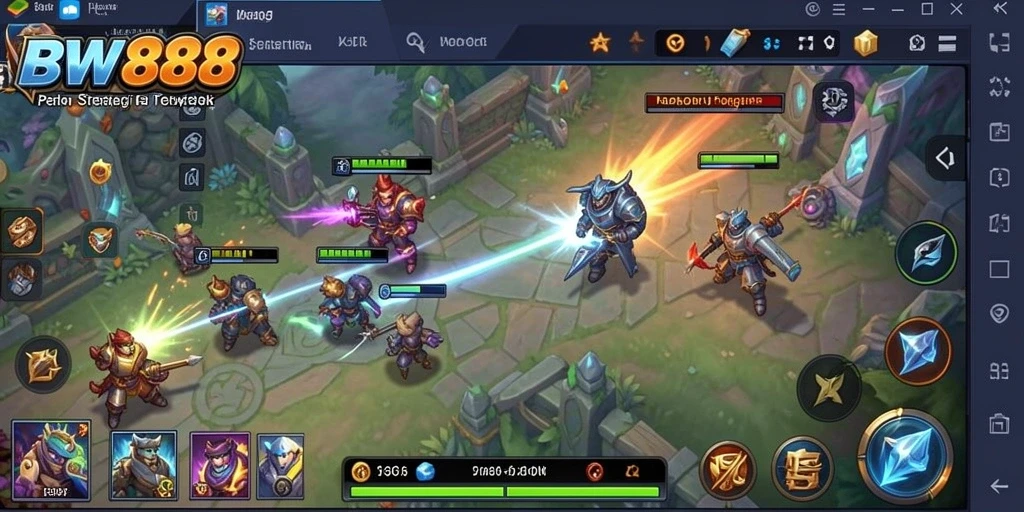 Screenshot utama BW888 menampilkan gameplay strategis yang menarik dan intens.