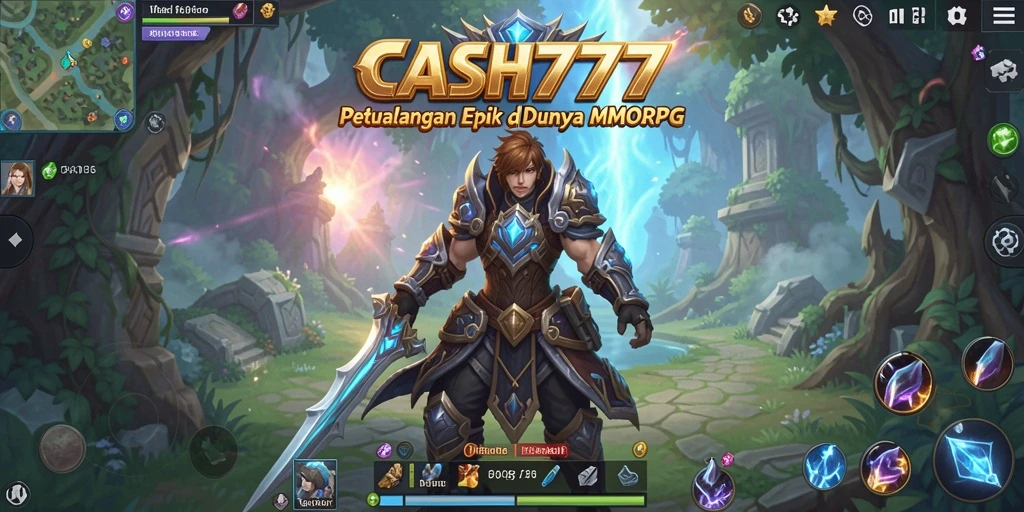 Screenshot gameplay CASH777 menunjukkan aksi pertempuran yang intens dan grafis yang memukau.
