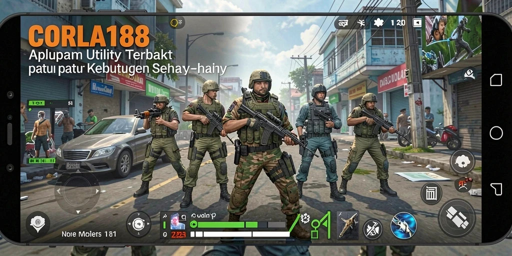 Screenshot utama CORLA188 menampilkan fitur-fitur utama aplikasi Utility.