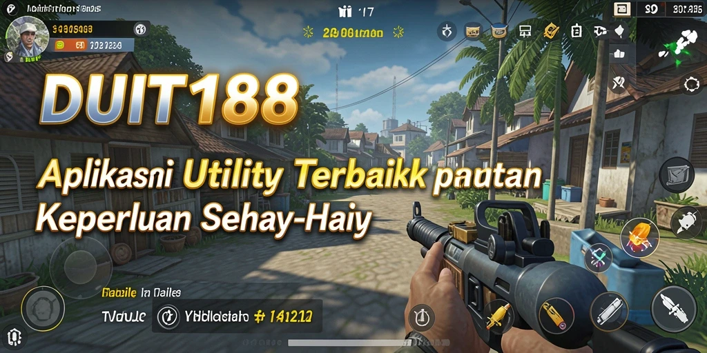 Tampilan interface utama aplikasi DUIT188 menampilkan fitur pengelolaan keuangan.