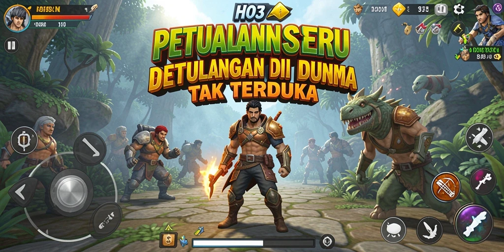 Tampilan gameplay HO3 yang penuh aksi dan petualangan.