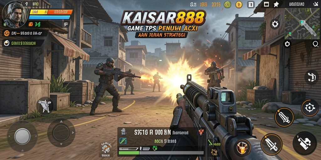 Gameplay seru KAISAR888 dengan aksi tembak menembak yang menegangkan.