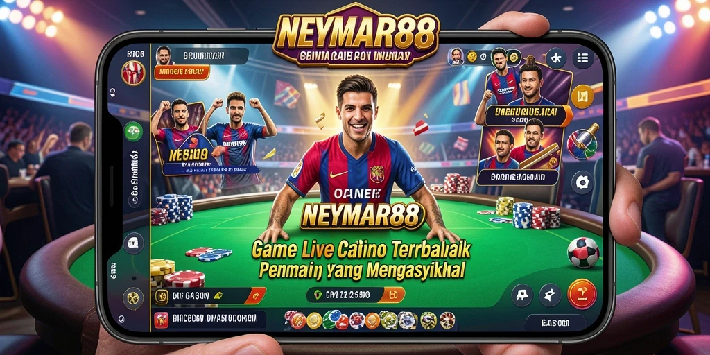 Screenshot gameplay NEYMAR88 menampilkan dealer langsung dan pengalaman bermain yang mendebarkan.