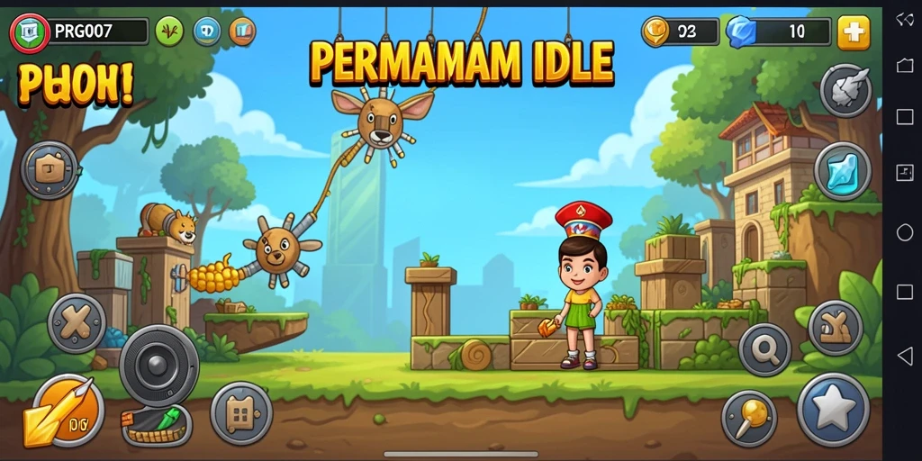 Tampilan gameplay menarik dari PRG007 yang mengasyikkan.