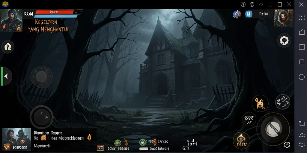 Gameplay menegangkan di dunia kegelapan Horror.
