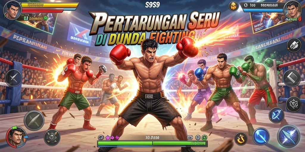Screenshot utama S9S9 menampilkan aksi pertarungan yang mendebarkan.