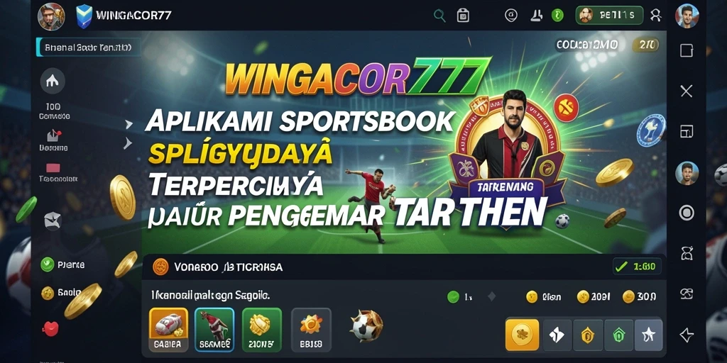 Tampilan antarmuka utama WINGACOR77 saat memasang taruhan olahraga.