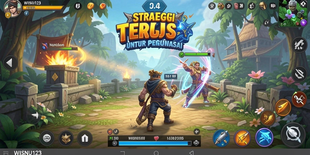 Screenshot gameplay WISNU123 dengan aksi strategi yang mendebarkan.